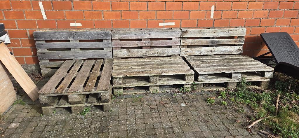 Paletten, Ophalen, Gebruikt, 200 tot 250 cm, Overige houtsoorten