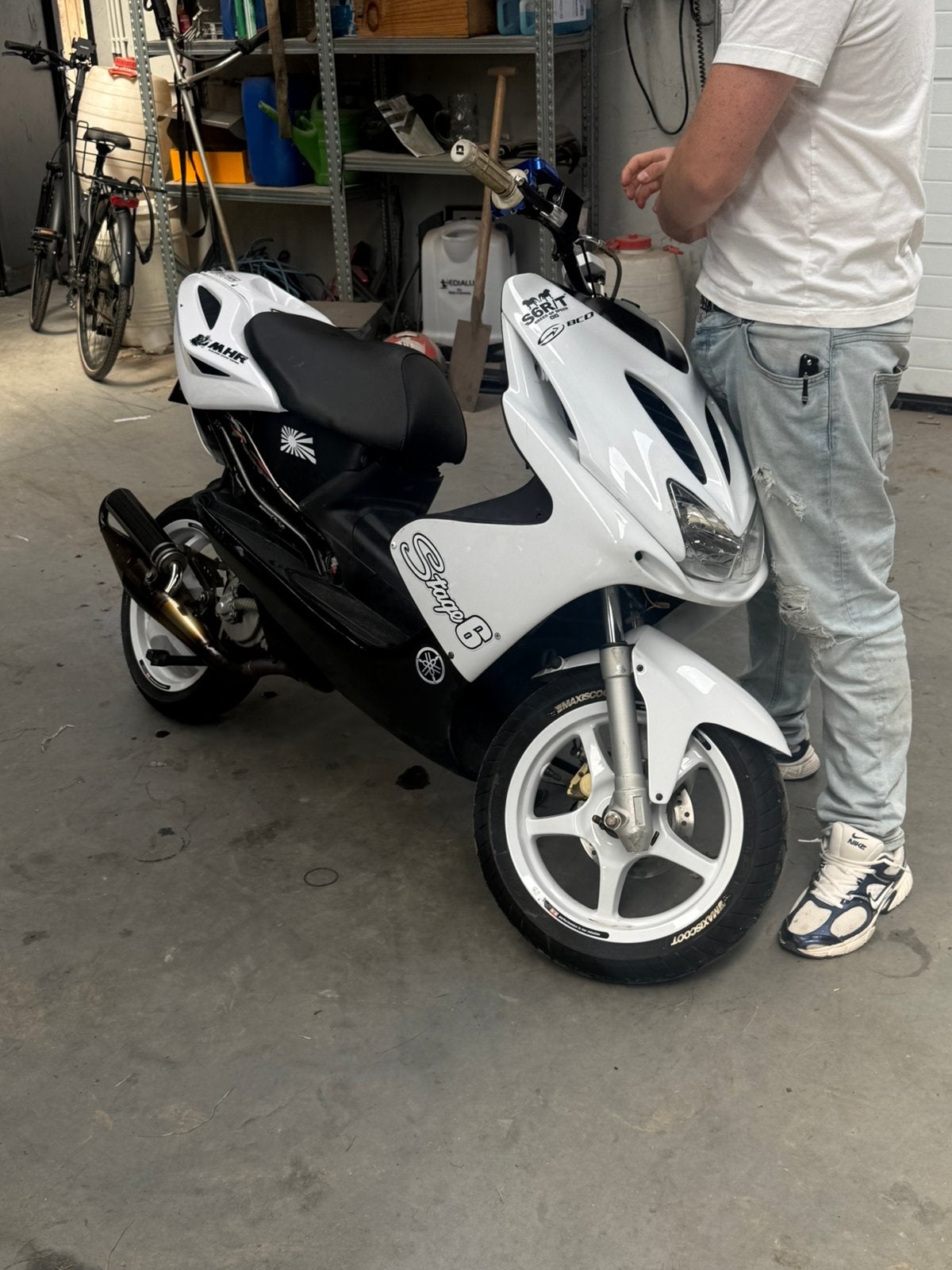 Aerox b klasse, Fietsen en Brommers, Scooters | Yamaha, Ophalen, Tweetakt, Aerox, 50 cc