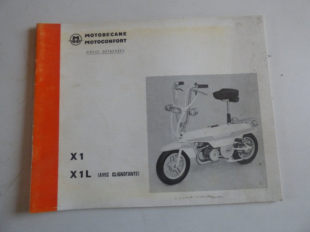 MOTOBECANE MOTOCONFORT TYPE X1 / X1L ONDERDELENLIJST, Fietsen en Brommers, Ophalen of Verzenden, Gebruikt