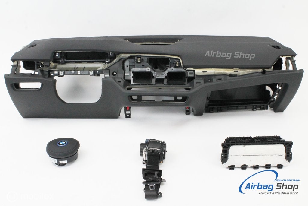 Airbag kit Tableau de bord cuir HUD couture blanche BMW i4, Enlèvement ou Envoi, Utilisé