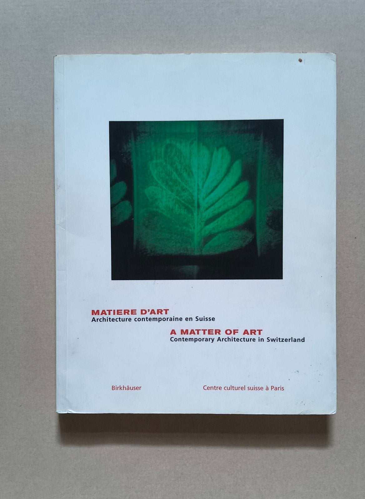 Boek: Hedendaagse architectuur Zwitserland /A Matter of Art
