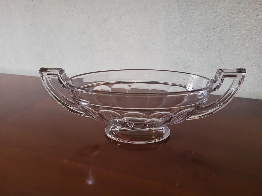 Schaal Val Saint Lambert in helder glas, Ophalen