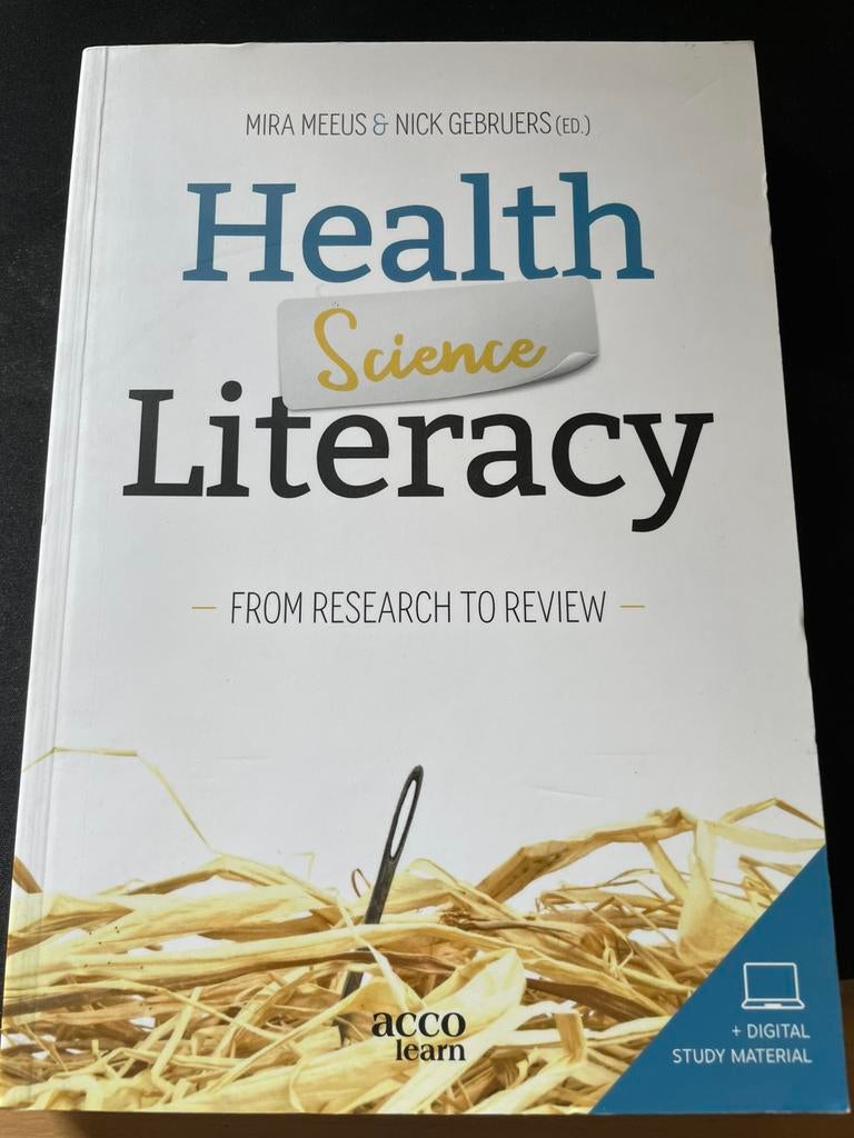 Nick Gebruers - Health Science Literacy, Boeken, Ophalen, Nick Gebruers; Mira Meeus