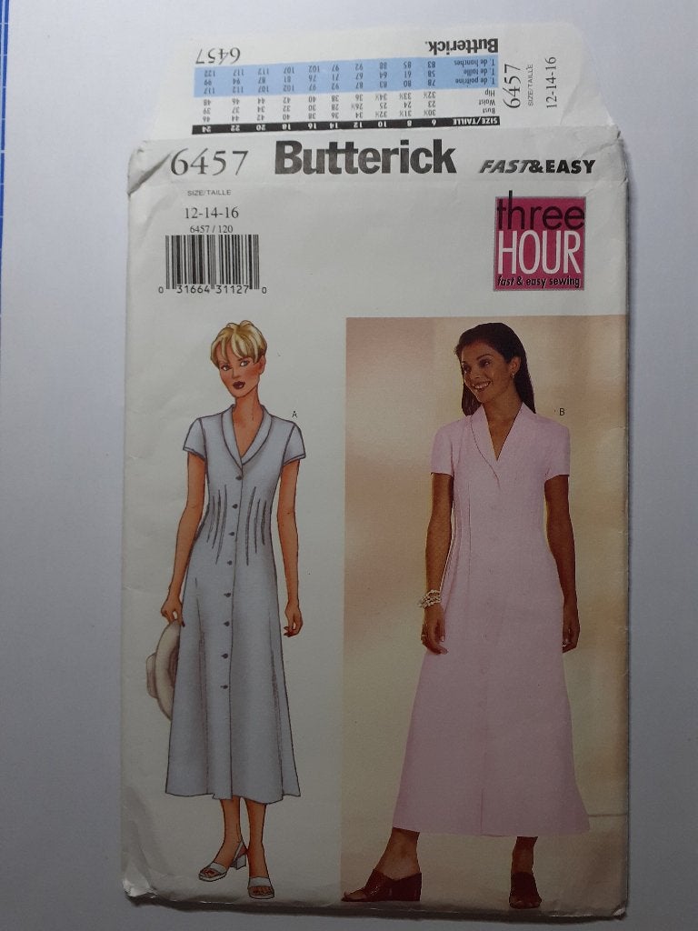 Naaipatroon Butterick 6457 VINTAGE, Hobby & Loisirs créatifs, Patrons de vêtements, Autres marques, Enlèvement ou Envoi, Autres types