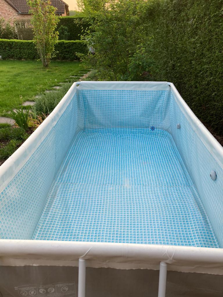 Intex zwembad met toebehoren, Jardin & Terrasse, Piscines, Enlèvement, Utilisé, 80 à 120 cm, Rectangulaire