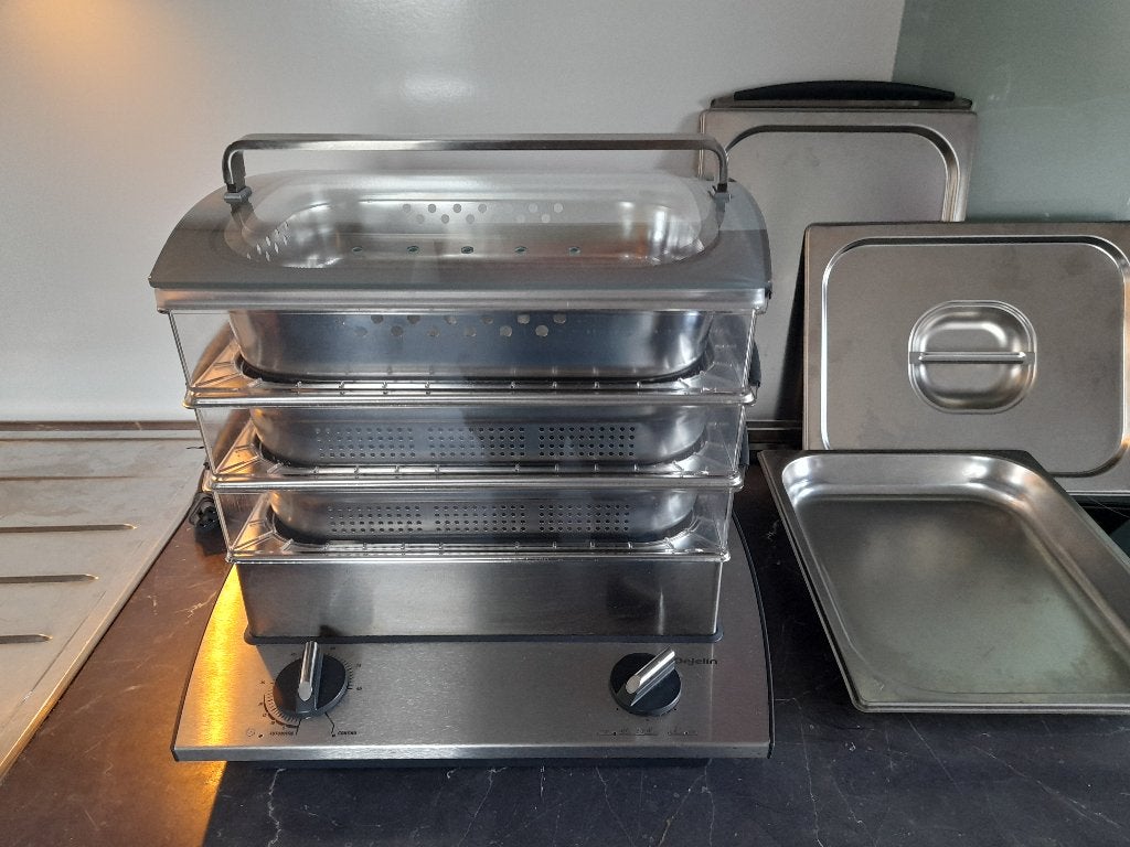 Dejelin Complete Steamer (18/10 roestvrij staal), Ophalen, Gebruikt
