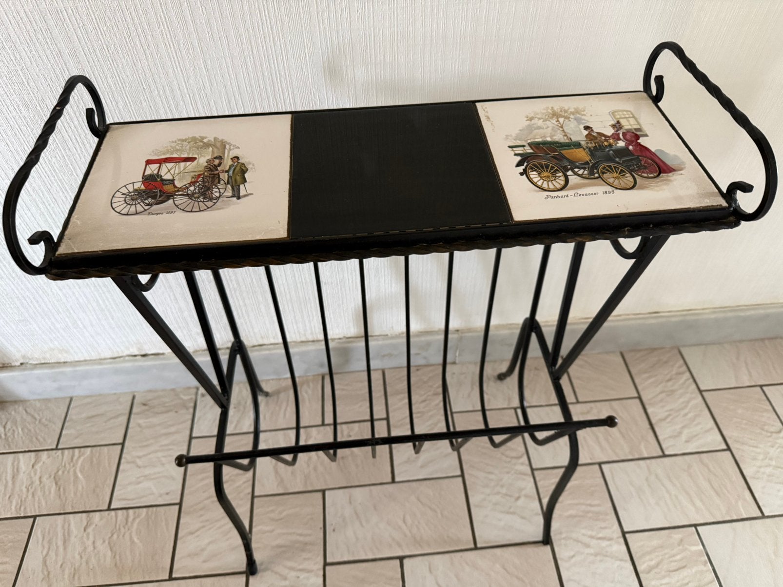 Vintage porte-journaux, Maison & Meubles, Enlèvement, Comme neuf