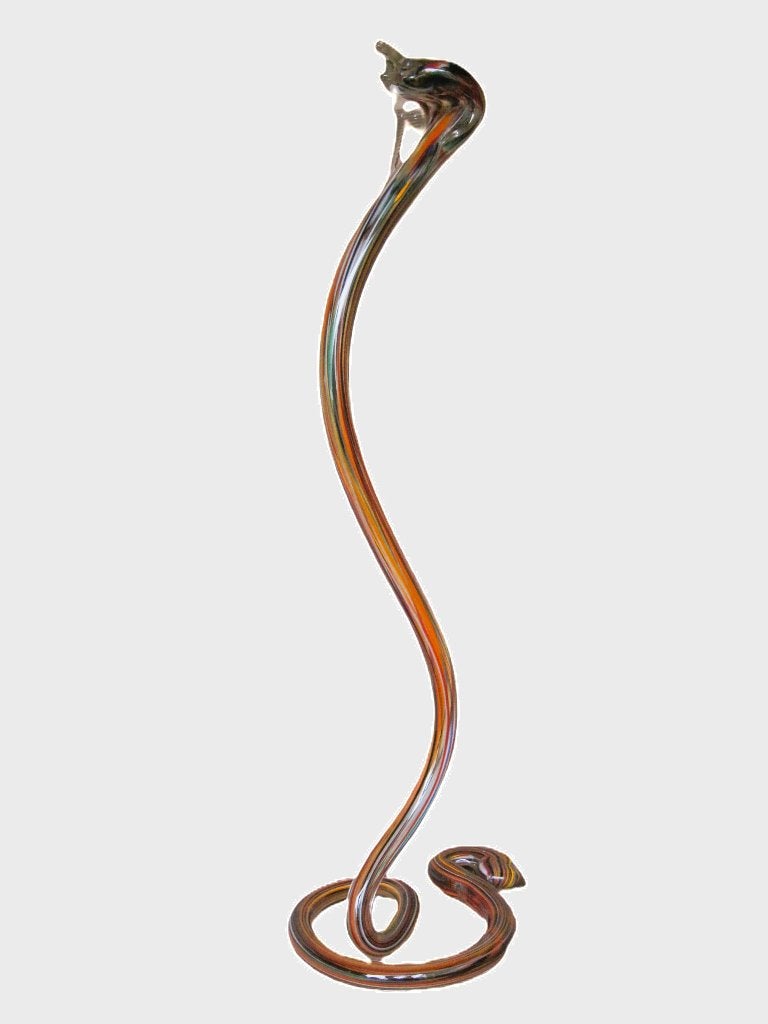 Prachtige slang Cobra Murano (slang uit glas), Ophalen