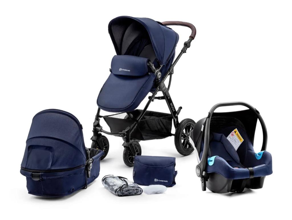 Kinderkraft moov 3 in 1 Donkerblauw, Kinderen en Baby's, Kinderwagens en Combinaties, Ophalen, Zo goed als nieuw