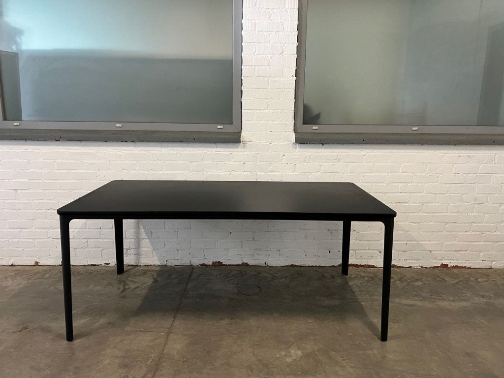 Vitra plate table, 180x90, Design, Eikenhout, Zo goed als nieuw, Vijf personen of meer