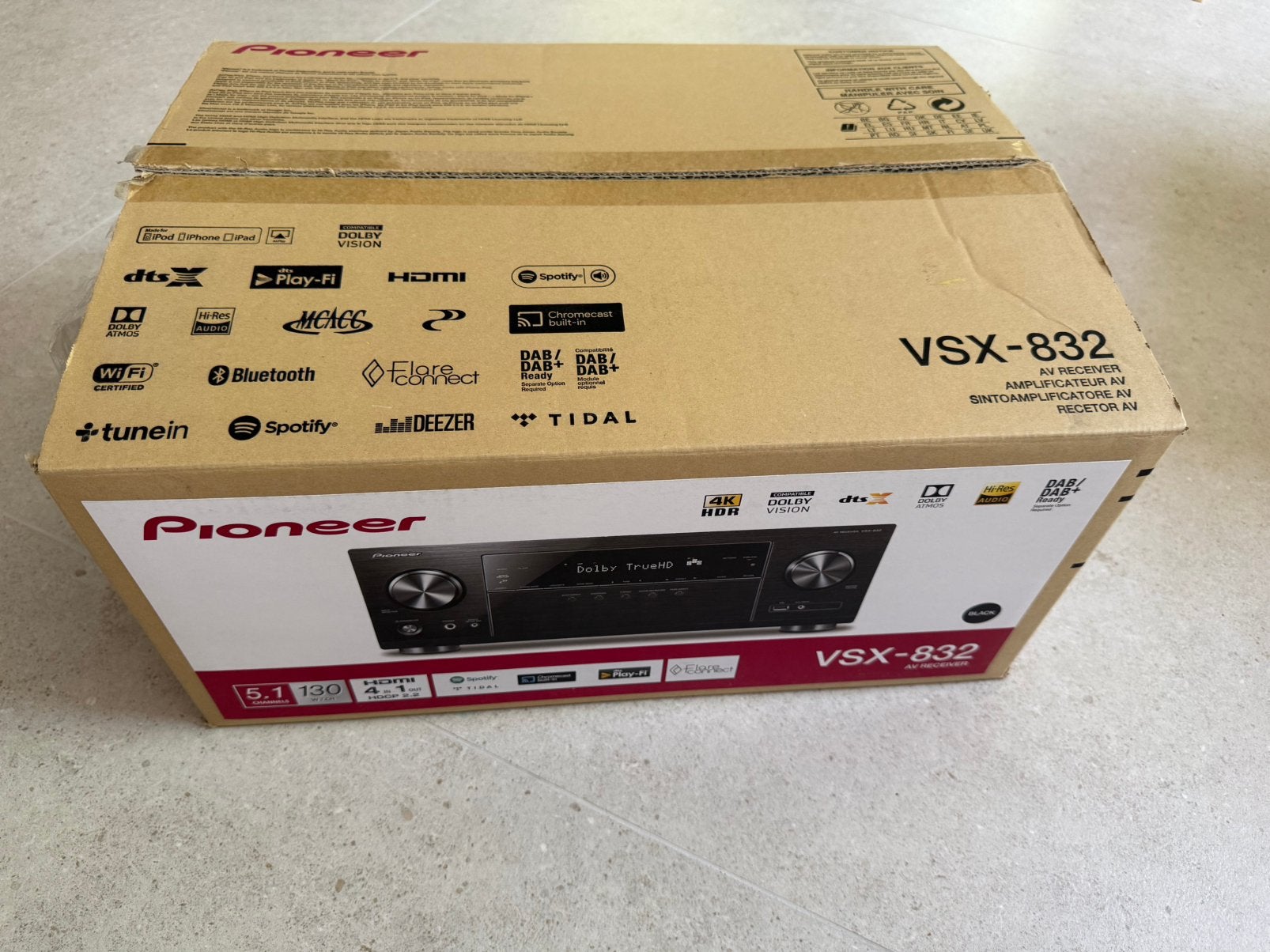 Pioneer VSX 832 av receiver, Enlèvement, Utilisé