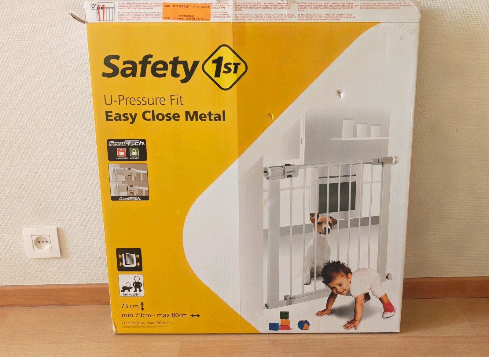 traphekje safety 1st easy close metaal, Ophalen of Verzenden, Nieuw