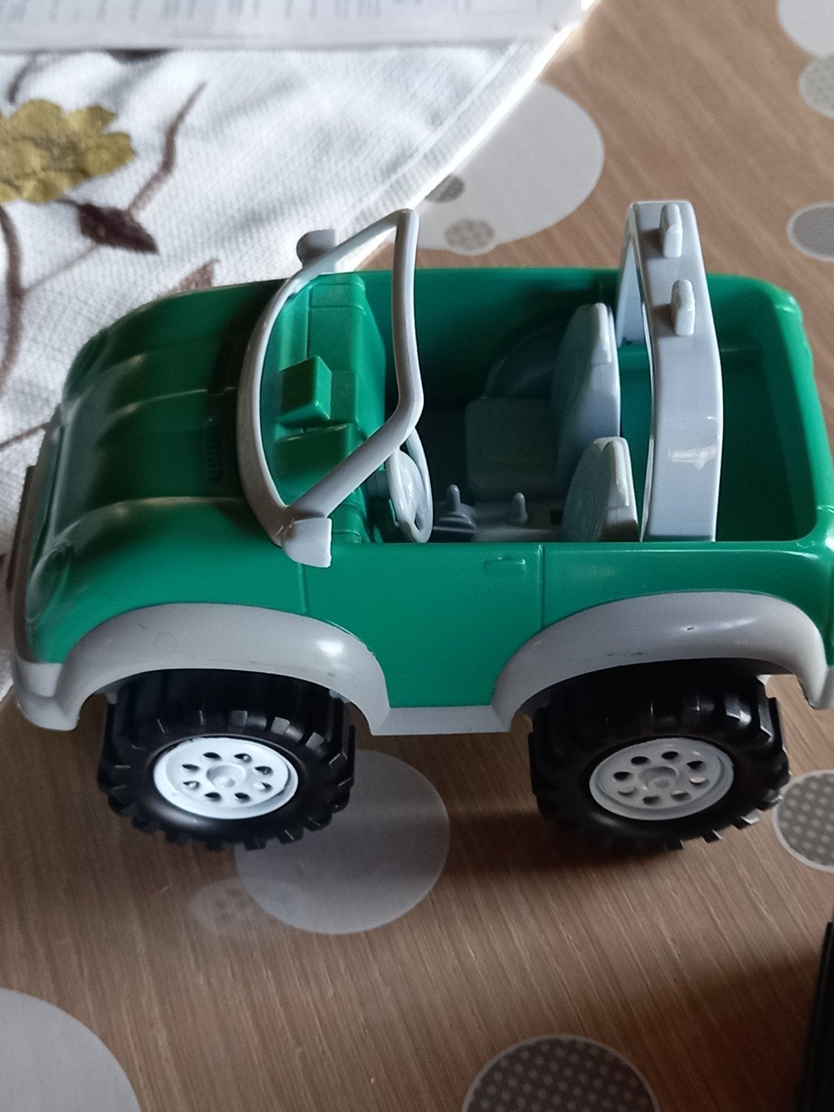 Groene Speelgoed Jeep – 16 cm, Ophalen, Zo goed als nieuw, Auto