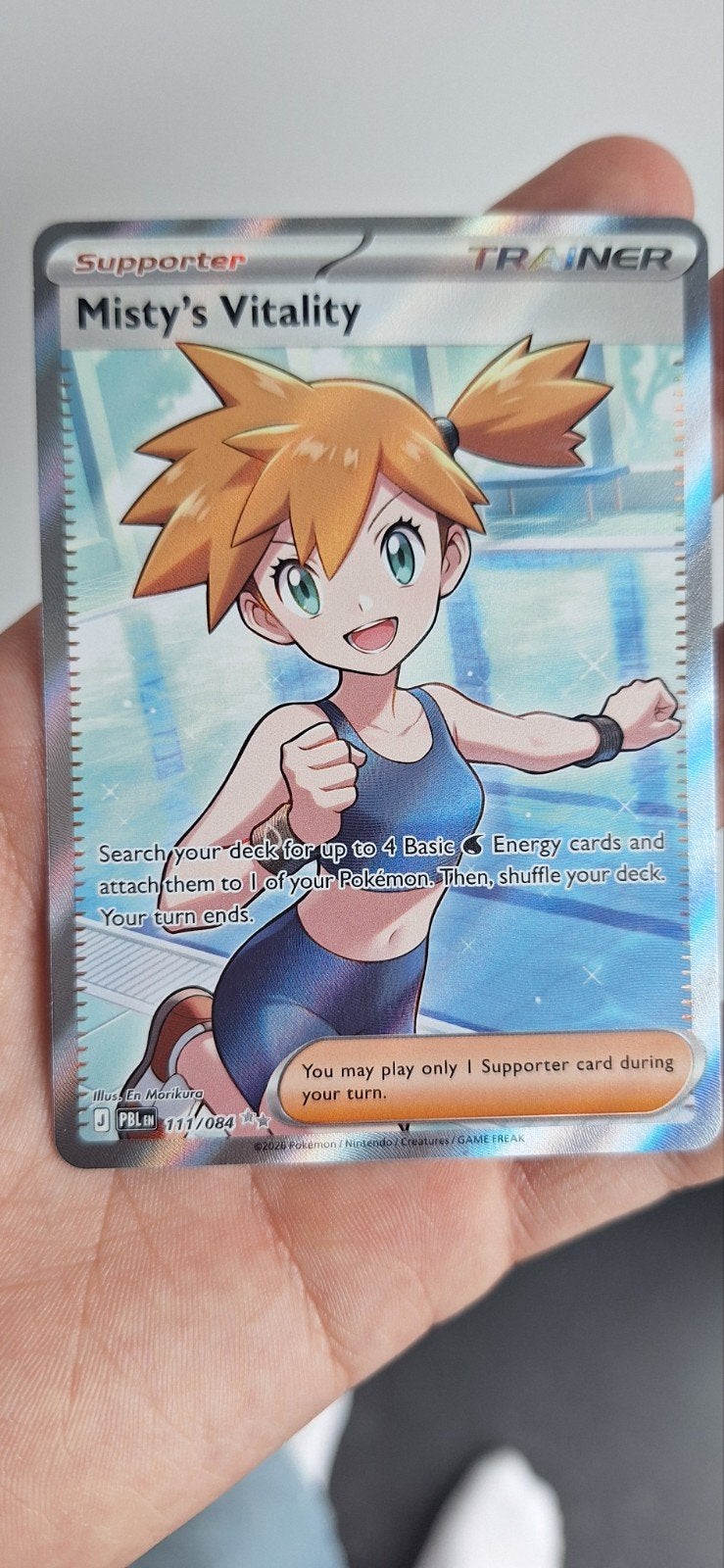 Misty's Vitality pokemon kaart, Enlèvement