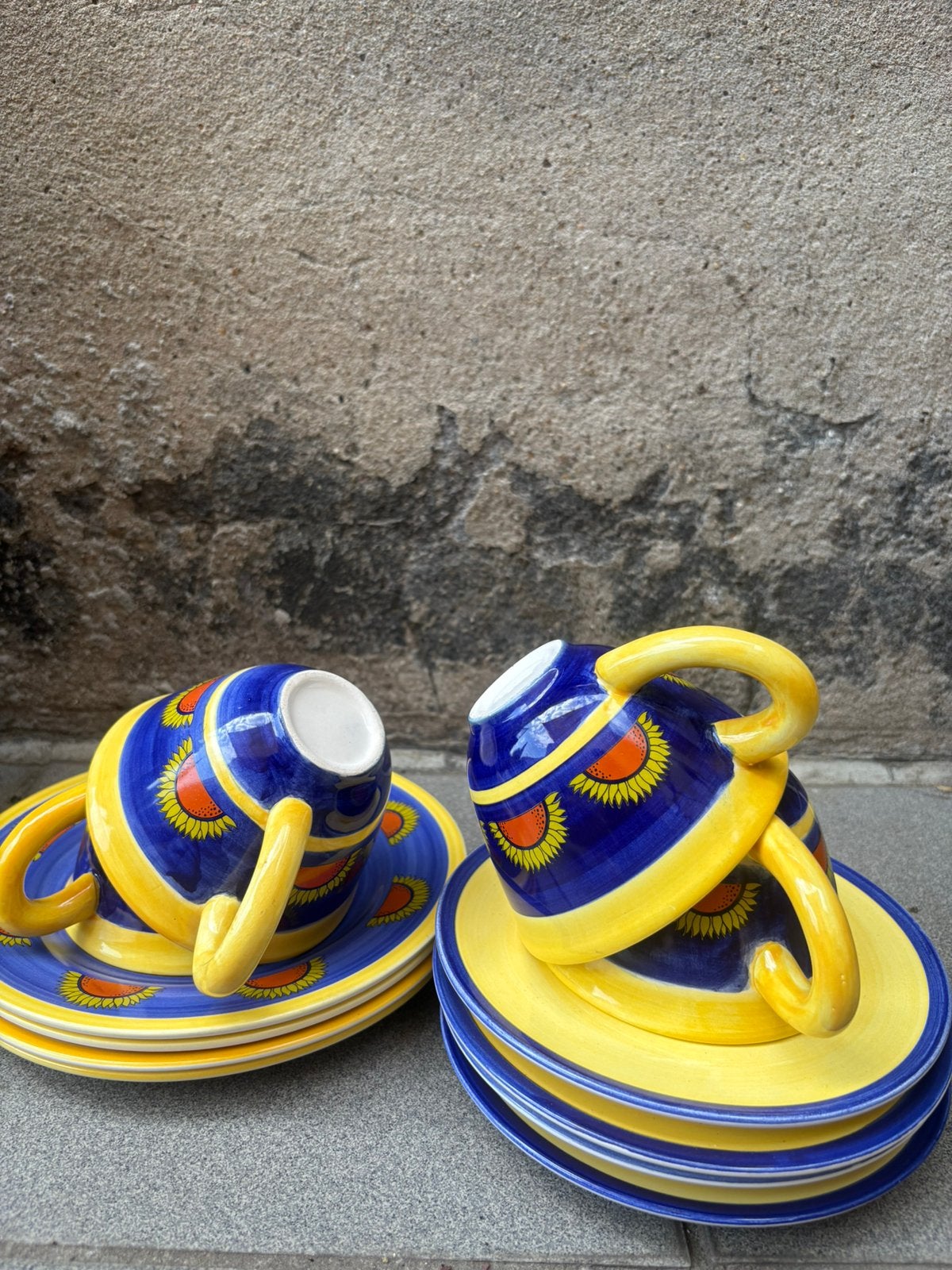 Vintage ontbijt of gebak servies, Ophalen of Verzenden