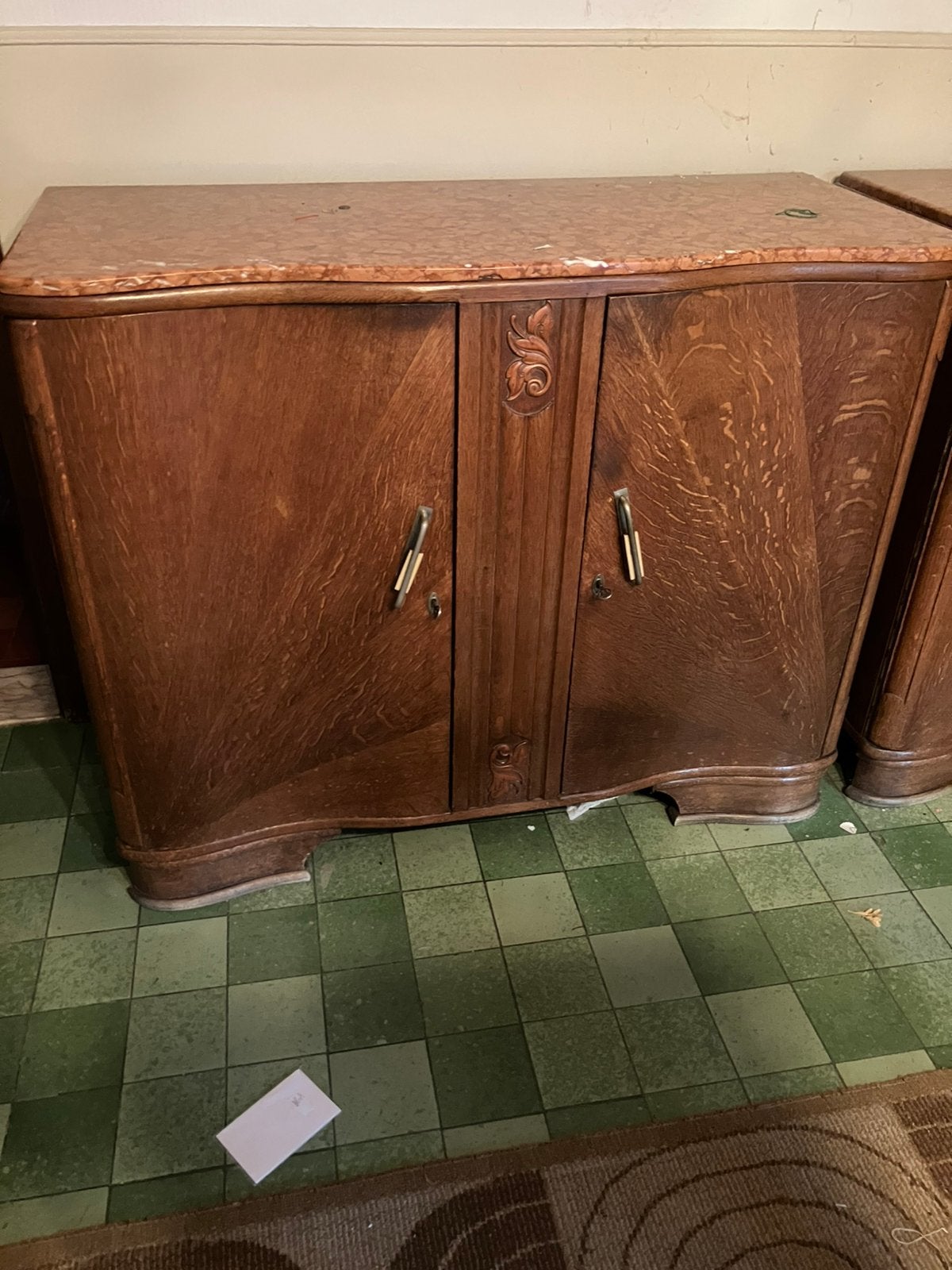 Kast met marmeren blad, Enlèvement, Comme neuf