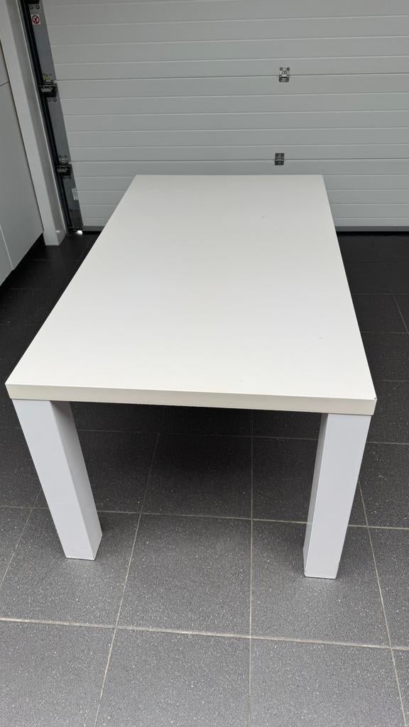 Witte eettafel, Ophalen, Gebruikt, Vijf personen of meer, 150 tot 200 cm