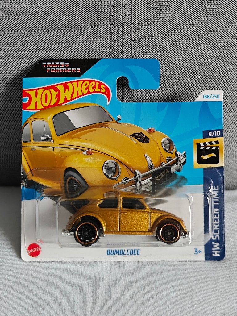 Hot Wheels Transformers Bumblebee Goud Volkswagen Beetle, Ophalen of Verzenden, Nieuw, Auto