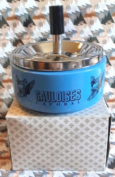 cendrier poussoir rotatif publicitaire gauloise neuf, Enlèvement ou Envoi, Neuf, Cendrier