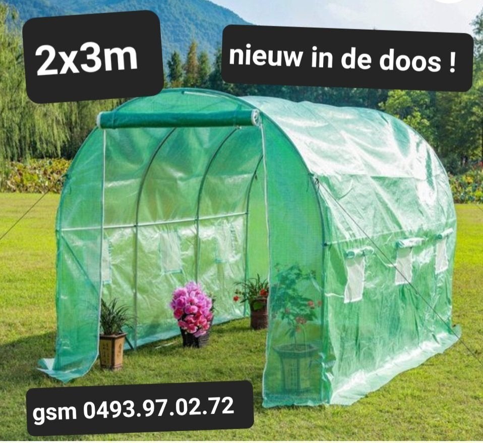 serre's  2x3m nieuw in de doos, Ophalen, Nieuw