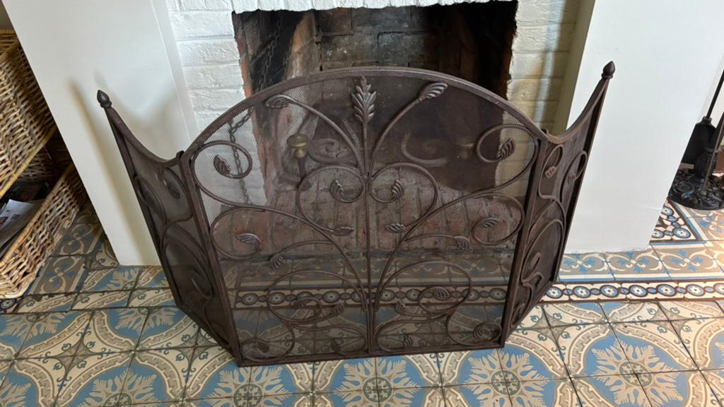 Pare feu , chenets et accessoires, Enlèvement, Comme neuf