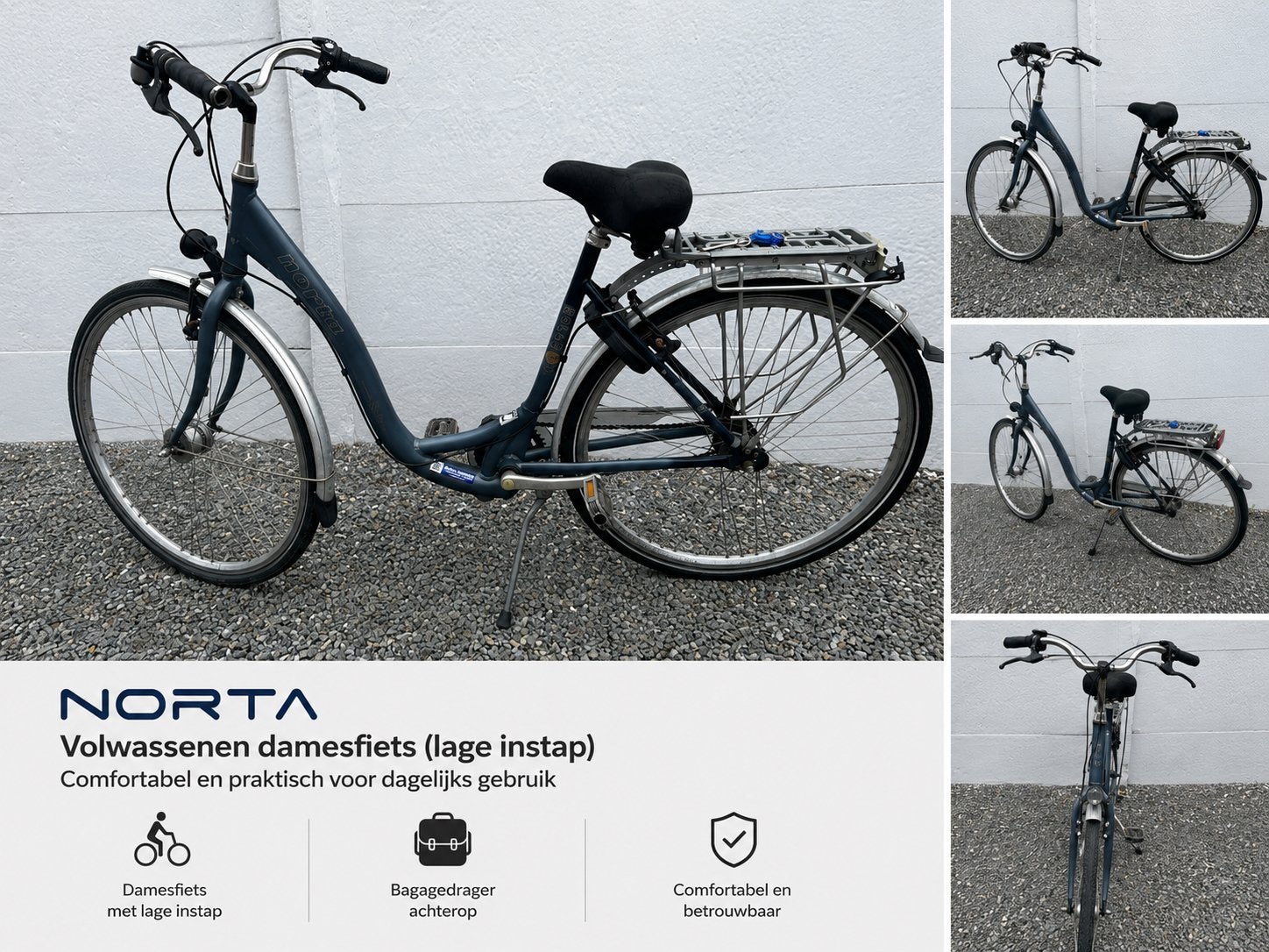 NORTA DAMESFIETS (lage instap), Ophalen