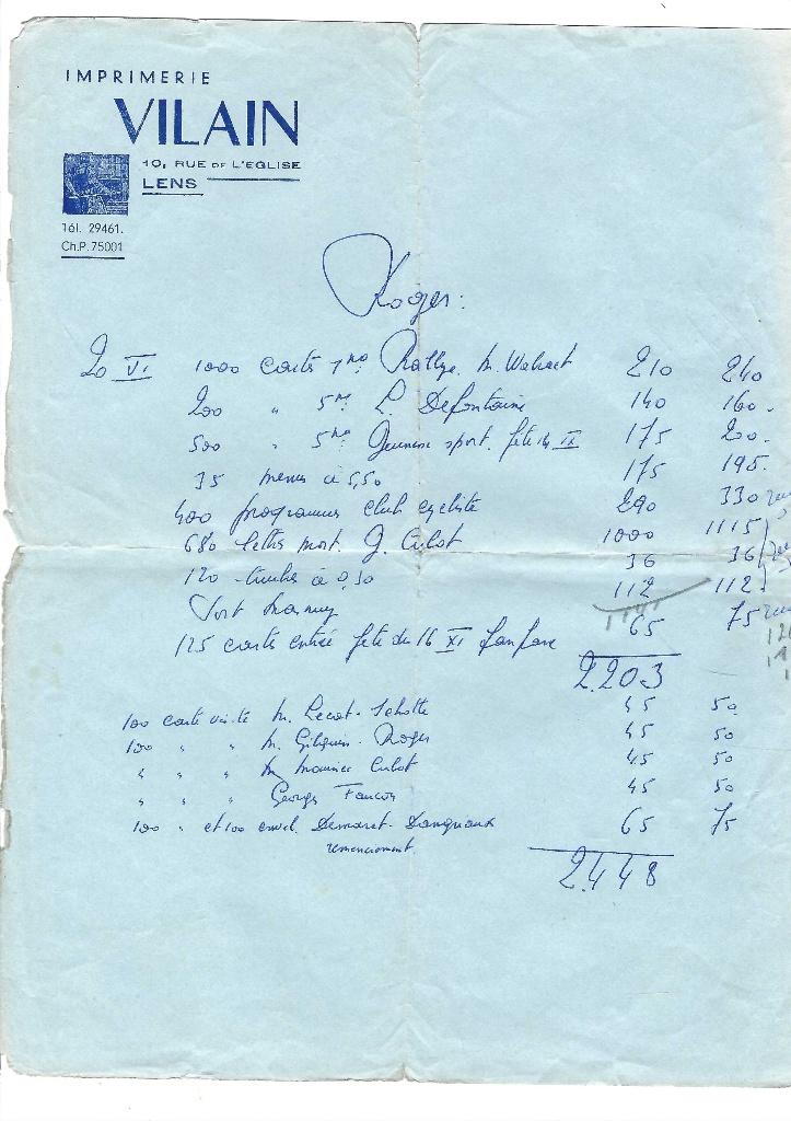 Ancien bon de livraison (à dater), Envoi, Utilisé