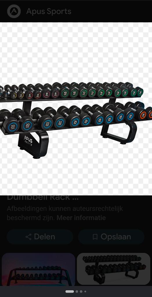 Dumbbell rack, Sport en Fitness, Ophalen, Zo goed als nieuw, Dumbbell