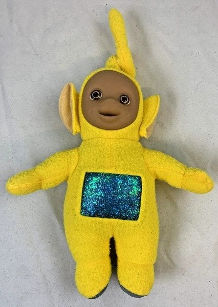 Poupée vintage jaune Laa-Laa Teletubbies, jouet en peluche 3, Jaune, Overige karakters, Autres marques, Comme neuf
