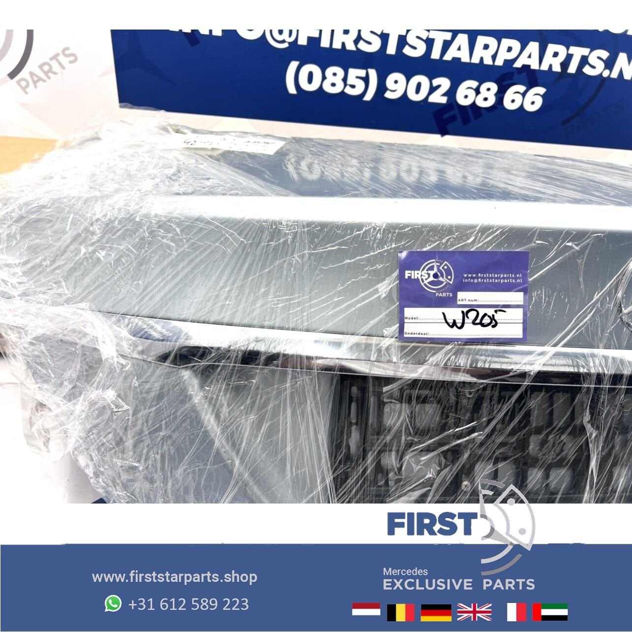 W205 C KLASSE ACHTERKLEP COMPLETE KOFFERKLEP KOFFERBAK origi, Gebruikt, Ophalen of Verzenden, Achter, -