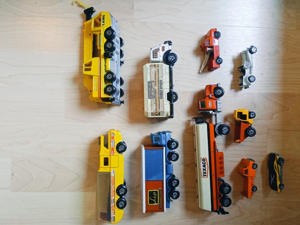 Matchbox lot, 10 stuks, Verzamelen, Ophalen, Gebruikt