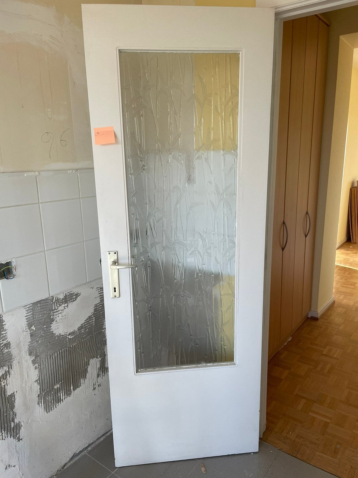 Porte intérieure vitrée : 201,5 x 72 x 4, Bricolage & Construction, Enlèvement, Utilisé