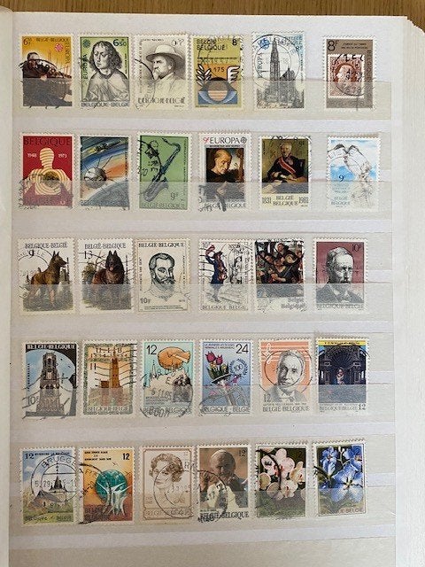 Lot van 550 gestempelde Postzegels België, Enlèvement ou Envoi