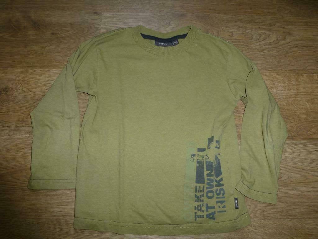 groene longsleeve MEXX maat 110 - 116, Enfants & Bébés, Mexx, Garçon, Enlèvement ou Envoi, Chemise ou À manches longues