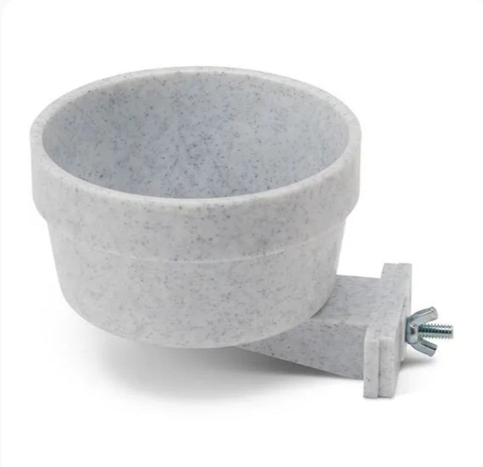 Savic Universeel Voerbak ( Crock )  - Met Houder - 550ml, Dieren en Toebehoren, Vogels | Toebehoren, Ophalen