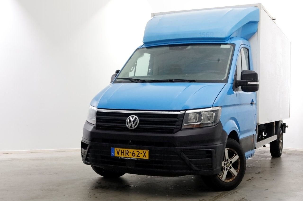 Volkswagen Crafter 35 2.0 TDI E6 Bakwagen met achterdeuren 2, Auto's, Blauw, Bedrijf, Onderhoudsboekje, Te koop