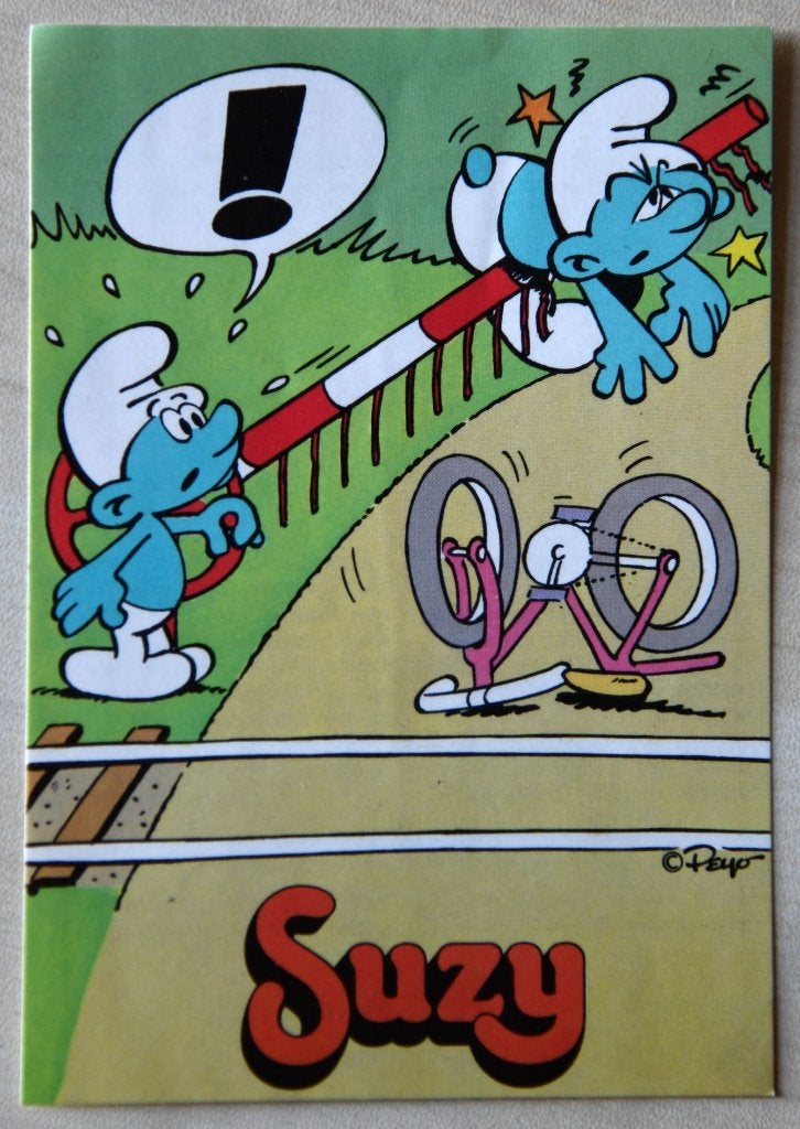 Vintage Suzy Wafels Smurfen stickers (1976), Ophalen