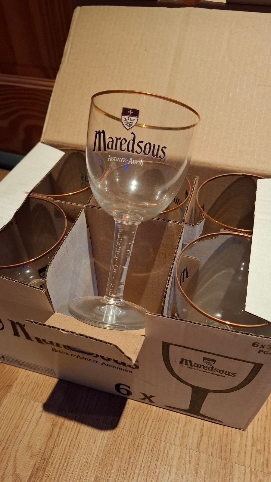 6 verres Maredsous Neuf, Collections, Enlèvement
