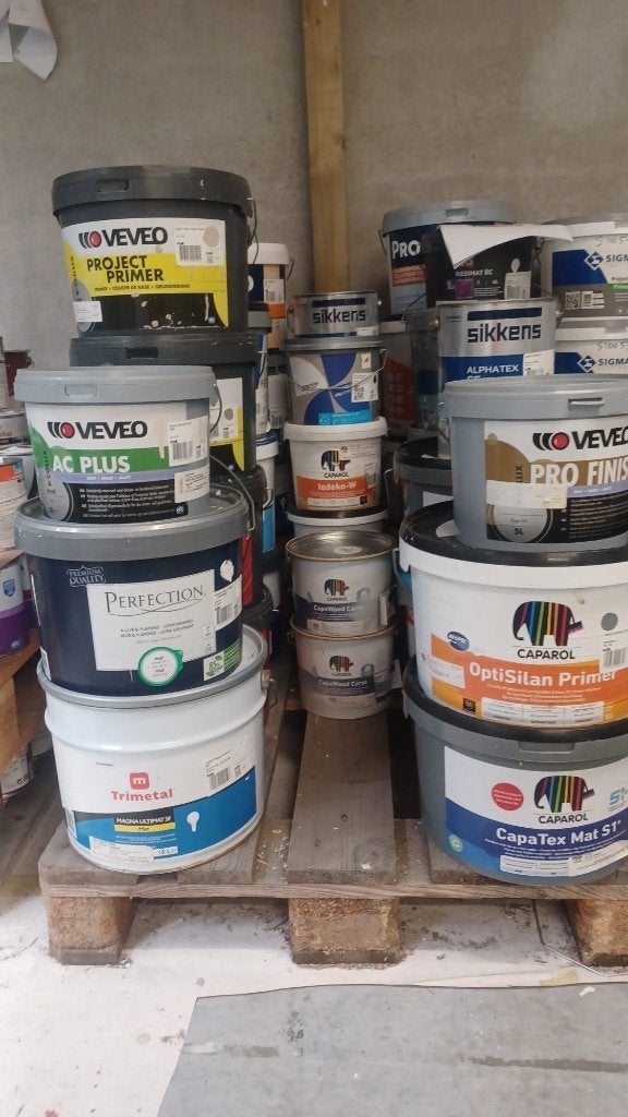Professionele verf muurverf, plafondverf, lakken en primers, 5 tot 10 liter, Ophalen of Verzenden, Zo goed als nieuw, Verf