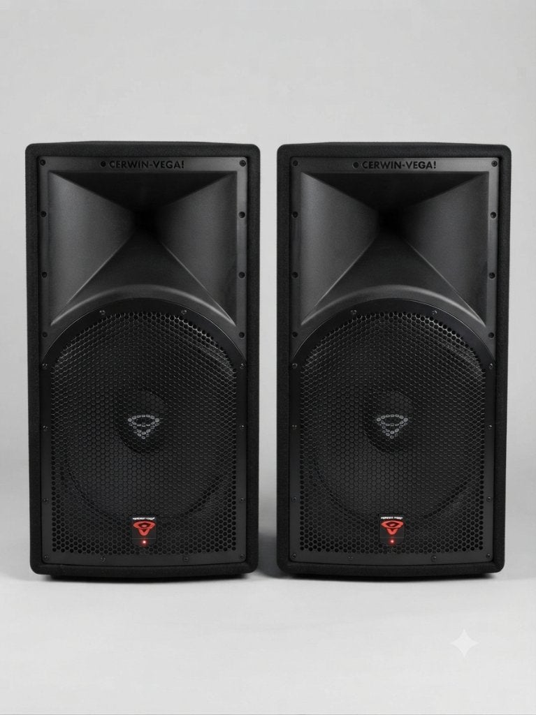Cerwin-Vega PA Luidspreker / DJ Speaker (2 stuks), Autres marques, Enlèvement ou Envoi, Enceinte de fête, Comme neuf