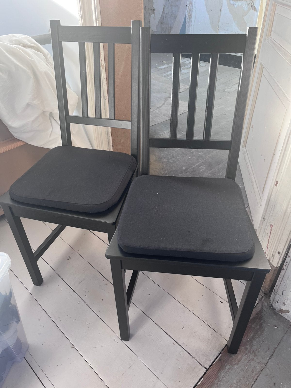 IKEA Pinntorp dining chair, set of 2, Huis en Inrichting, Ophalen, Twee, Zwart, Zo goed als nieuw