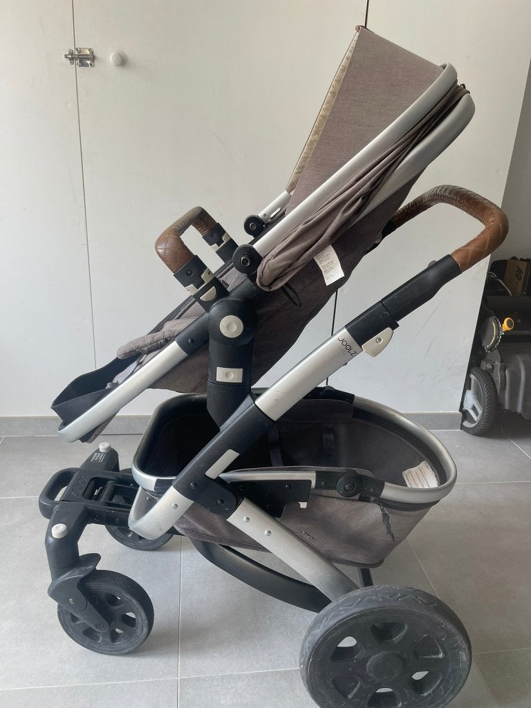 Joolz Geo2 Studio Duo - Full Option (incl. plankje), Gebruikt, Verstelbare duwstang, Ophalen, Kinderwagen