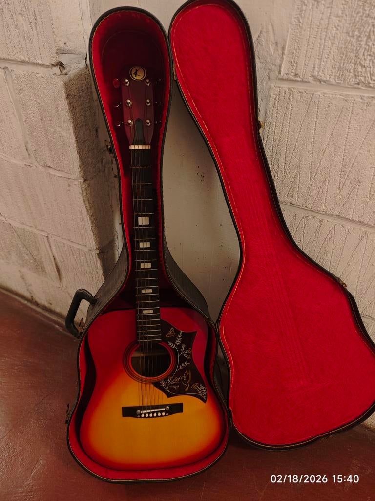 Guitare acoustique Kay Hummingbird, made in Korea., Musique & Instruments, Enlèvement ou Envoi