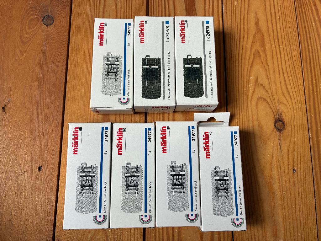 Märklin 24977/24978, Enlèvement ou Envoi, Courant alternatif, Rails, Comme neuf
