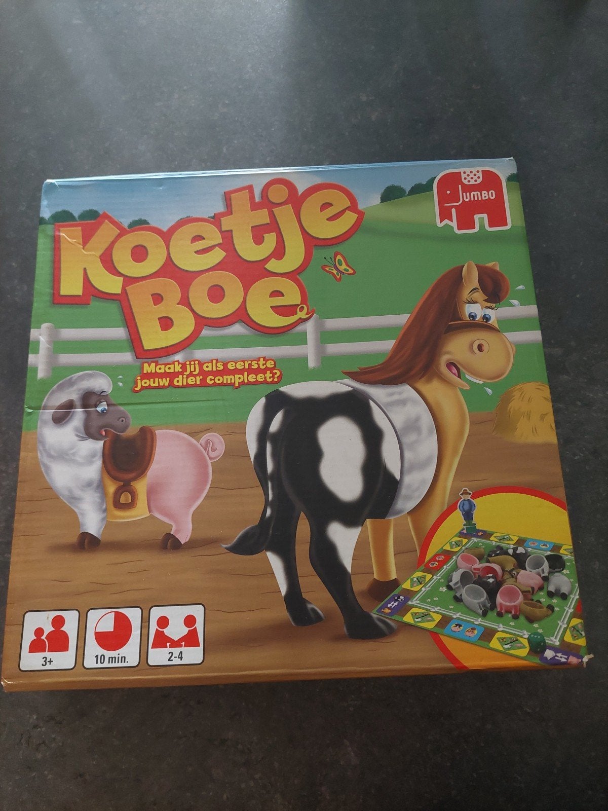 Koetje boe spel, Ophalen
