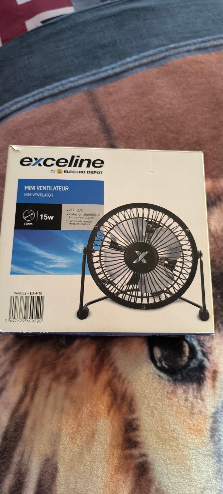 Mini ventilateur 15W, Electroménager, Ventilateurs, Enlèvement ou Envoi, Neuf, Autre