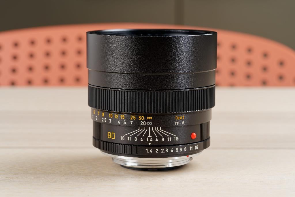Leica 80 mm f/1.4 Summilux-R E67 — Leica R-houder, Audio, Tv en Foto, Ophalen of Verzenden, Gebruikt, Telelens