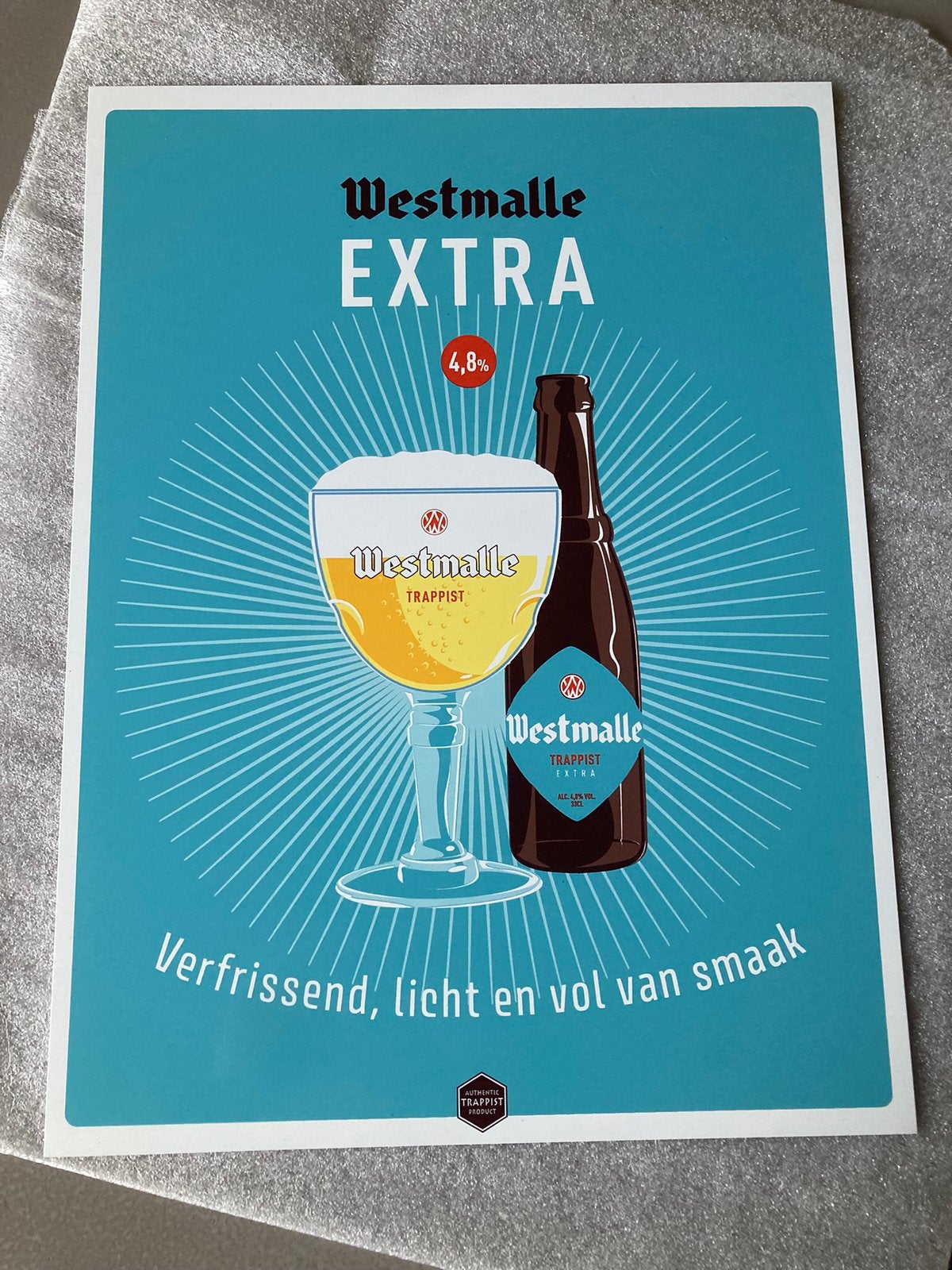 Westmalle 30 x 40, Verzamelen, Ophalen of Verzenden, Zo goed als nieuw