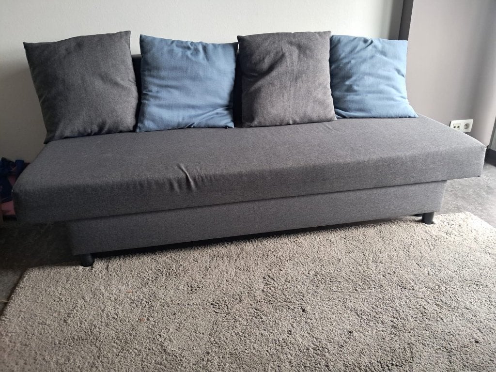 Zetelbed ikea, Autres dimensions, Gris, Comme neuf, Enlèvement