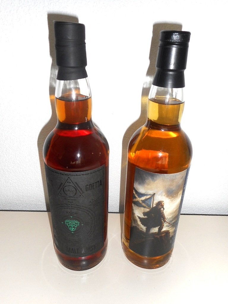 AANGEBODEN 2 BIJZONDERE FLESSEN WHISKY., Verzamelen, Wijnen, Nieuw, Overige typen, Overige gebieden, Vol, Ophalen of Verzenden